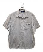 POLO RALPH LAURENポロ・ラルフローレン）の古着「半袖ストライプシャツ」｜ブルー