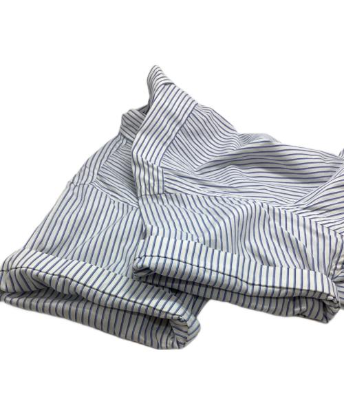 POLO RALPH LAUREN（ポロ・ラルフローレン）POLO RALPH LAUREN (ポロ・ラルフローレン) 半袖ストライプシャツ ブルー サイズ:XXLの古着・服飾アイテム