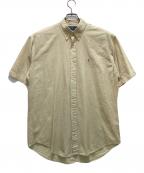 POLO RALPH LAURENポロ・ラルフローレン）の古着「シアサッカーギンガムチェックシャツ」｜イエロー