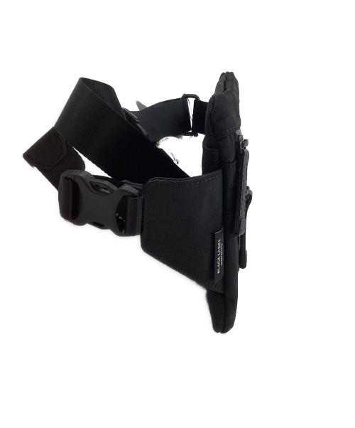 BLACK LABEL CRESTBRIDGE（ブラックレーベル クレストブリッジ）BLACK LABEL CRESTBRIDGE (ブラックレーベル クレストブリッジ) ボディバッグ ブラックの古着・服飾アイテム