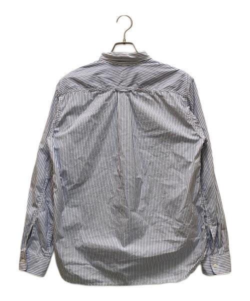 COMME des GARCONS JUNYA WATANABE MAN（コム デ ギャルソン ジュンヤ ワタナベ マン）COMME des GARCONS JUNYA WATANABE MAN (コム デ ギャルソン ジュンヤ ワタナベ マン) パッチワークストライプボタンダウンシャツ ホワイト×ブルー サイズ:Mの古着・服飾アイテム