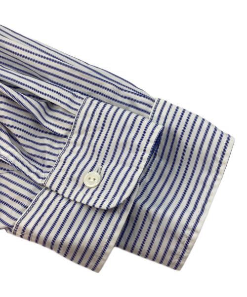 COMME des GARCONS JUNYA WATANABE MAN（コム デ ギャルソン ジュンヤ ワタナベ マン）COMME des GARCONS JUNYA WATANABE MAN (コム デ ギャルソン ジュンヤ ワタナベ マン) パッチワークストライプボタンダウンシャツ ホワイト×ブルー サイズ:Mの古着・服飾アイテム