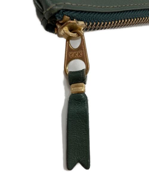 COMME des GARCONS（コムデギャルソン）COMME des GARCONS (コムデギャルソン) レザーウォレット グリーンの古着・服飾アイテム