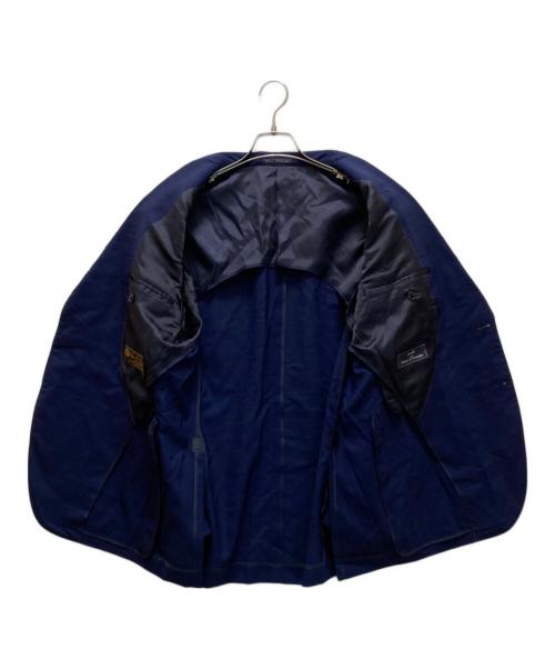 LORO PIANA（ロロピアーナ）LORO PIANA (ロロピアーナ) Sartoria Promessa (サルトリアプロメッサ) 2Bチェックセットアップスーツ ネイビー サイズ:99-88-175の古着・服飾アイテム