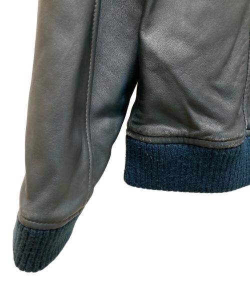 Liugoo Leathers（リューグーレザーズ）Liugoo Leathers (リューグーレザーズ) カウレザーダブルライダースジャケット ブラック サイズ:ＬＬの古着・服飾アイテム