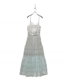 darich（ダーリッチ）の古着「バックオープンキャミロングワンピース」｜ホワイト