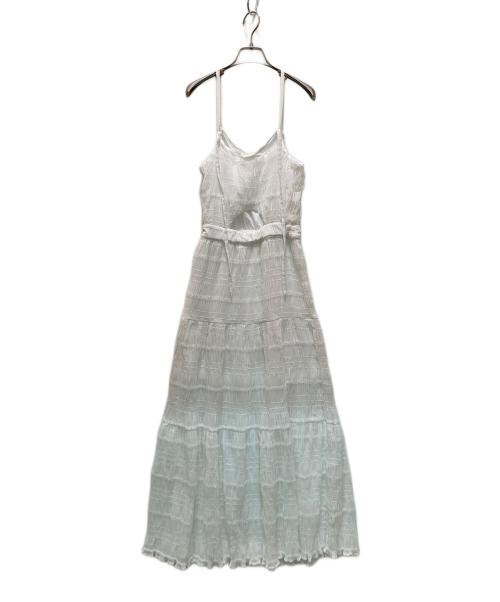 darich（ダーリッチ）darich (ダーリッチ) バックオープンキャミロングワンピース ホワイト サイズ:FREE-Sの古着・服飾アイテム