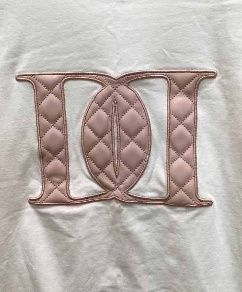 darich（ダーリッチ）darich (ダーリッチ) キルティングアップリケTシャツ ホワイト サイズ:FREEの古着・服飾アイテム