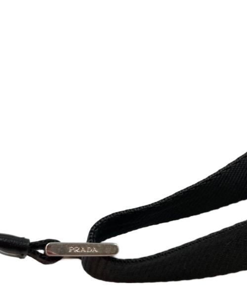 PRADA（プラダ）PRADA (プラダ) ナイロンショルダーバッグ ブラックの古着・服飾アイテム