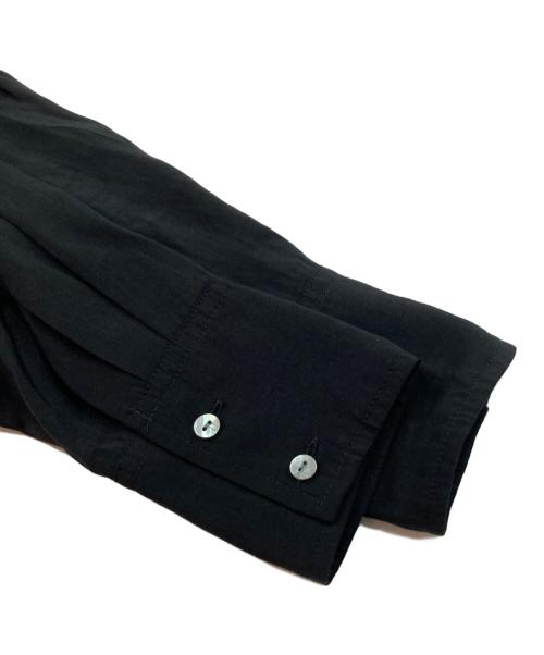 BEARDSLEY（ビアズリー）BEARDSLEY (ビアズリー) カラーレスシャツワンピース ブラック サイズ:FREEの古着・服飾アイテム