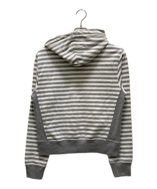 THOM BROWNE. NEW YORK（トムブラウン ニューヨーク）THOM BROWNE. NEW YORK (トムブラウンニューヨーク) ボーダーパーカー グレー サイズ:1の古着・服飾アイテム