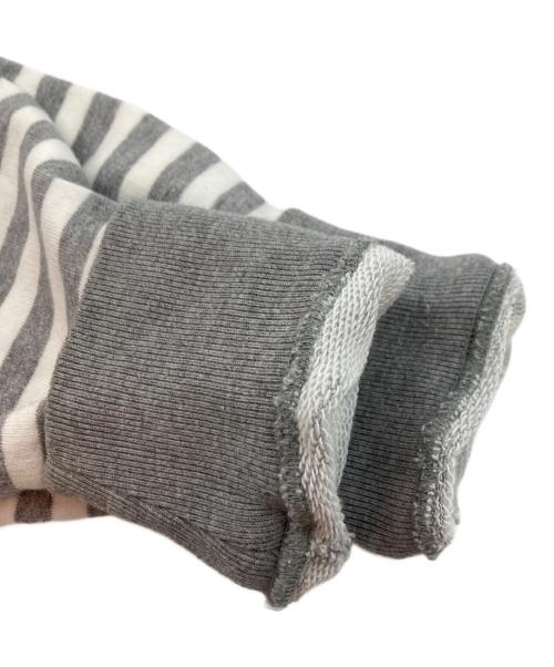 THOM BROWNE. NEW YORK（トムブラウン ニューヨーク）THOM BROWNE. NEW YORK (トムブラウンニューヨーク) ボーダーパーカー グレー サイズ:1の古着・服飾アイテム