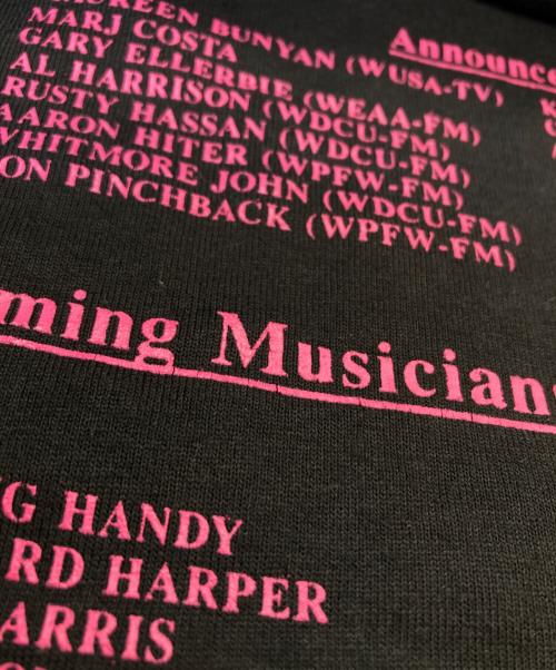 SCREEN STARS BEST（スクリーンズスターズベスト）SCREEN STARS BEST (スクリーンズスターズベスト) ヴィンテ-ジ両面プリントTシャツ ブラック サイズ:XLの古着・服飾アイテム