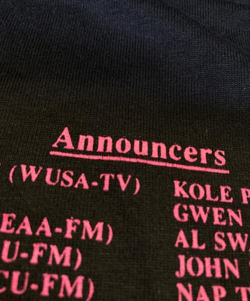 SCREEN STARS BEST（スクリーンズスターズベスト）SCREEN STARS BEST (スクリーンズスターズベスト) ヴィンテ-ジ両面プリントTシャツ ブラック サイズ:XLの古着・服飾アイテム