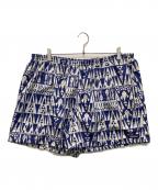 Patagoniaパタゴニア）の古着「トライバル バギーズショーツ 5インチ」｜ブルー×ホワイト