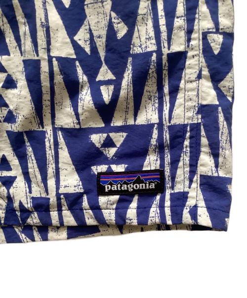 Patagonia（パタゴニア）Patagonia (パタゴニア) トライバル バギーズショーツ 5インチ ブルー×ホワイト サイズ:XXLの古着・服飾アイテム