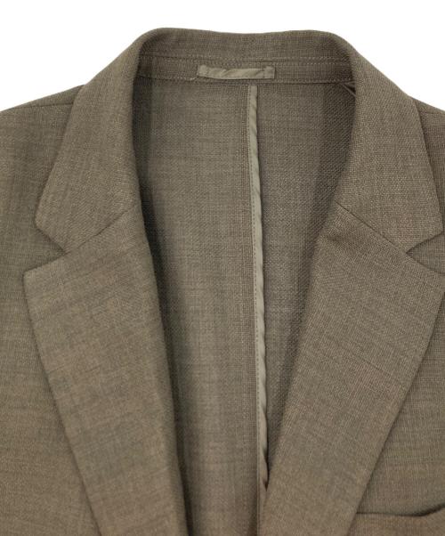 417 by EDIFICE（417 バイ エディフィス）417 by EDIFICE (417 バイ エディフィス) EVALET 2Bメッシュテーラードジャケット ブラウン サイズ:XXLの古着・服飾アイテム