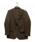 417 by EDIFICE（417 バイ エディフィス）の古着「EVALET 2Bメッシュテーラードジャケット」｜ブラウン