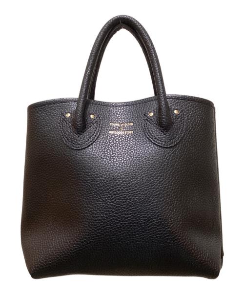 YOUNG & OLSEN The DRYGOODS STORE（ヤングアンドオルセン ザ ドライグッズストア）YOUNG & OLSEN The DRYGOODS STORE (ヤングアンドオルセン ザ ドライグッズストア) エンボスレザート―ト ブラックの古着・服飾アイテム