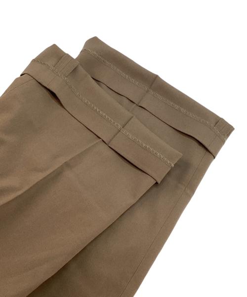forme（フォルメ）forme (フォルメ) Tuck lowwaist pants ベージュ サイズ:1の古着・服飾アイテム