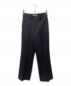formeフォルメ）の古着「Center Pintuck Pants」｜ネイビー