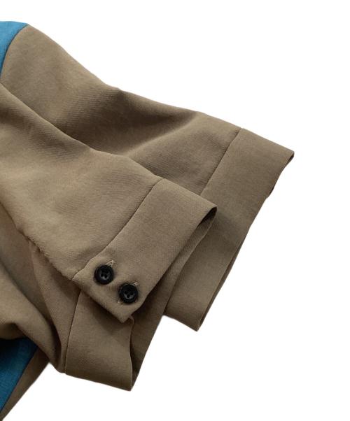 UNITED TOKYO（ユナイテッドトーキョー）UNITED TOKYO (ユナイテッドトーキョー) ダブルボタンシャツワンピース ブルー×グレー サイズ:1 未使用品の古着・服飾アイテム