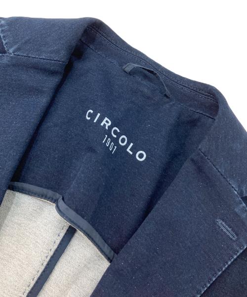 CIRCOLO 1901（チルコロ1901）CIRCOLO 1901 (チルコロ1901) スウェットデニム2Bジャケット インディゴ サイズ:48の古着・服飾アイテム