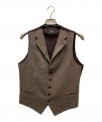 TAGLIATORE×Brilla per il gustoタリアトーレ×ブリッラ ペル イルグースト）の古着「コラボヘリンボーンジレ」｜ブラウン