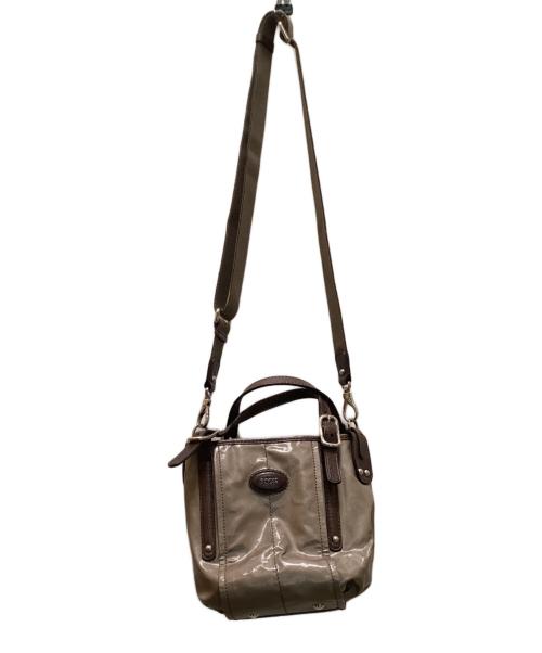 TOD'S（トッズ）TOD'S (トッズ) 2WAYコーティングキャンバスバッグ ベージュの古着・服飾アイテム