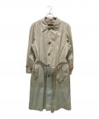 BROOKS BROTHERSブルックスブラザーズ）の古着「ヴィンテージ裏地チェックステンカラーコート」｜ベージュ