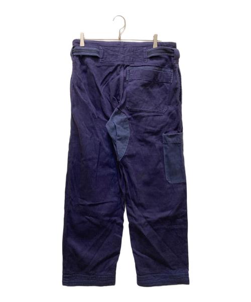 nicholas daley（ニコラス デイリー）nicholas daley (ニコラス デイリー) 刺し子パッチワークワイドパンツ ネイビー サイズ:30の古着・服飾アイテム