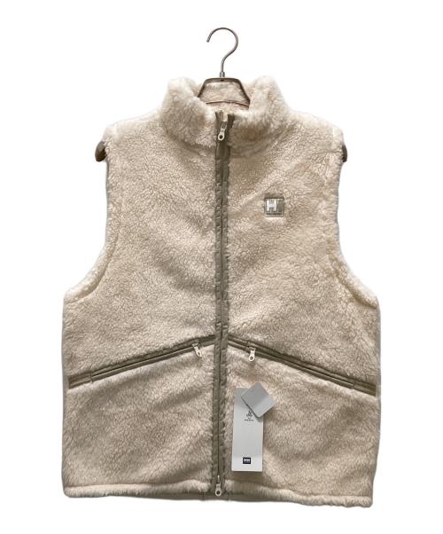 HELLY HANSEN（ヘリーハンセン）HELLY HANSEN (ヘリーハンセン) ファイバーパイルウールコットンベスト アイボリー サイズ:L 未使用品の古着・服飾アイテム