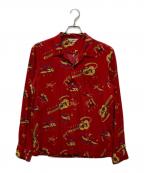 The Radiallザ・ラディアル）の古着「レーヨンシャツ」｜レッド