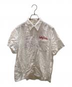 WACKO MARIAワコマリア）の古着「刺繍デザインオープンカラーシャツ」｜ホワイト