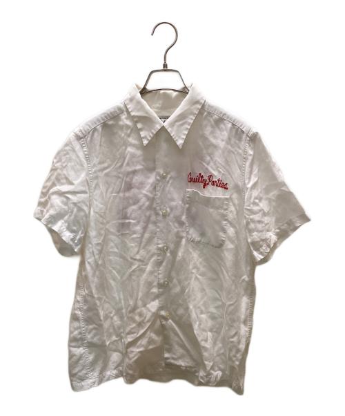 WACKO MARIA（ワコマリア）WACKO MARIA (ワコマリア) 刺繍デザインオープンカラーシャツ ホワイト サイズ:Mの古着・服飾アイテム