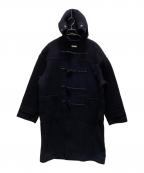 FIDELITYフィデリティー）の古着「MELTON LOOSE DUFFLE COAT」｜ネイビー