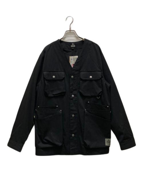 taras boulba（タラスブルバ）TARAS BOULBA (タラスブルバ) ファイアシールド ノーカラージャケット ブラック サイズ:Ⅼ 未使用品の古着・服飾アイテム