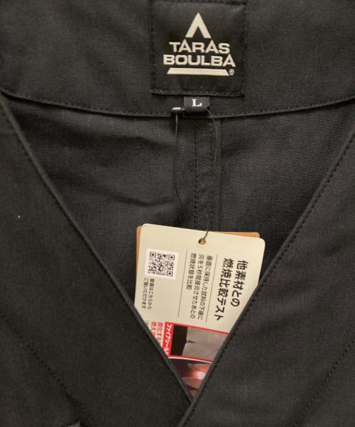 taras boulba（タラスブルバ）TARAS BOULBA (タラスブルバ) ファイアシールド ノーカラージャケット ブラック サイズ:Ⅼ 未使用品の古着・服飾アイテム