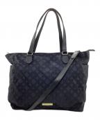 russetラシット）の古着「ナイロンジャガード2WAYバッグ」｜ネイビー