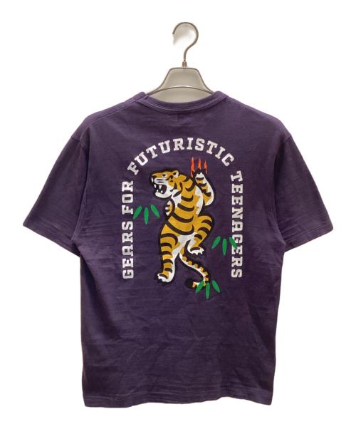 HUMAN MADE（ヒューマンメイド）HUMAN MADE (ヒューマンメイド) タイガーバックプリントTシャツ ネイビー サイズ:Mの古着・服飾アイテム