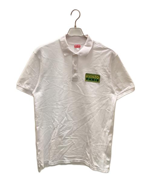 KENZO（ケンゾー）KENZO (ケンゾー) ロゴパッチポロシャツ ホワイト サイズ:Sの古着・服飾アイテム