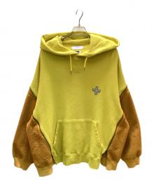 FACETASM（ファセッタズム）の古着「フリースジッパーフーディー」｜イエロー