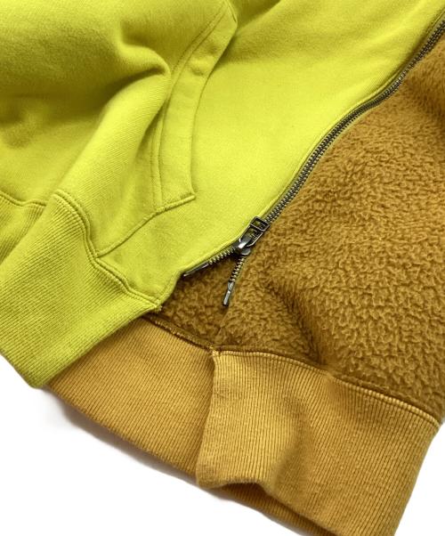 FACETASM（ファセッタズム）FACETASM (ファセッタズム) フリースジッパーフーディー イエロー サイズ:5の古着・服飾アイテム