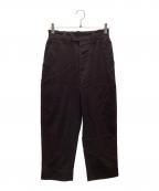 MARGARET HOWELLマーガレットハウエル）の古着「ウールコットンパンツ」｜ブラック
