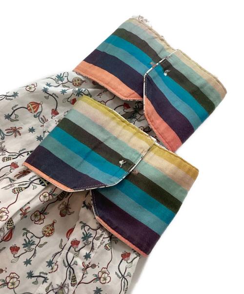 PAUL SMITH（ポールスミス）PAUL SMITH (ポールスミス) カフス裏ストライプレギュラーカラーフラワーシャツ ホワイト サイズ:Lの古着・服飾アイテム