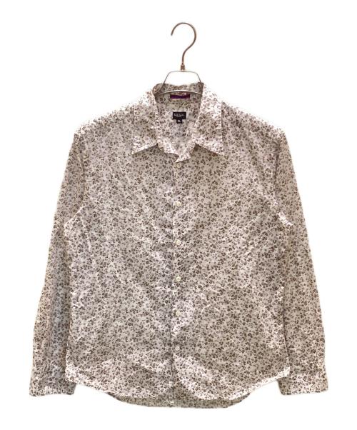 Paul Smith London（ポールスミスロンドン）Paul Smith London (ポールスミスロンドン) フラワーデザインレギュラーカラーシャツ ホワイト サイズ:ＸＬの古着・服飾アイテム