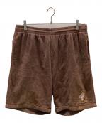 SUPREMEシュプリーム）の古着「コーデュロイ エンジェルエンブロイダリー ショートパンツ」｜ブラウン