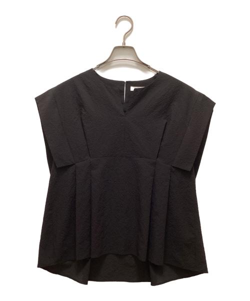 COLLAGE GALLARDAGALANTE（コラージュ ガリャルダガランテ）COLLAGE GALLARDAGALANTE (コラージュ ガリャルダガランテ) カラミウエストタックブラウス ブラック サイズ:FREEの古着・服飾アイテム