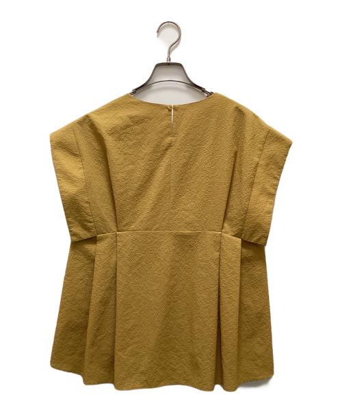 COLLAGE GALLARDAGALANTE（コラージュ ガリャルダガランテ）COLLAGE GALLARDAGALANTE (コラージュ ガリャルダガランテ) カラミウエストタックブラウス イエロー サイズ:FREEの古着・服飾アイテム