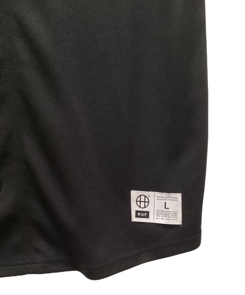 HUF（ハフ）HUF (ハフ) H-STAR BASEBALL SHIRT ブラック サイズ:Lの古着・服飾アイテム